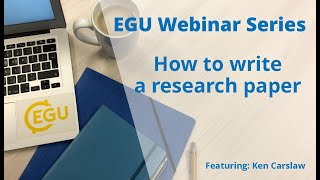 EGU WEBINARS: How to write a research paper