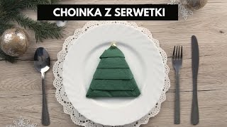 Jak złożyć serwetkę w choinkę? Dekoracje świąteczne zrób to sam #diy #tutorial