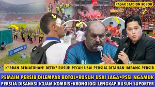 🔵M4MPUS❗️PSSI TURUN TANGAN😱PERSIJA DIKENAI SANKSI BERLIPAT🤬RU5UH USAI DITAHAN IMBANG PERSIB!