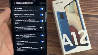 Samsung Galaxy A12: How to Turn "Lift to Wake" & "Double Tap to Turn On Screen" Feature On & Off