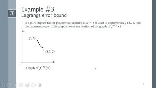 Error Bounds - Lagrange Remainder
