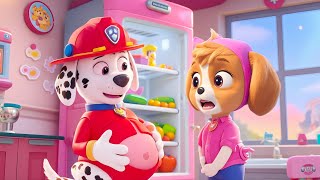 Paw Patrol Ultimate Rescue | Oh..no Marshall Eats Too Much Food and His Stomach💥Verry Funny Story