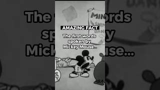 What were Mickey Mouse's first words? #shorts #disney #mickeymouse