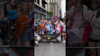 SVA’s march during this years NYC Pride Parade. #SVA #SVANYC #ArtSchool #pridemo