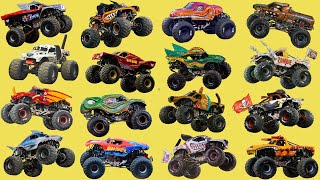 Monster Vehicles Collection - Monster Truck Collection - Monster Jam - Kids Picture Show