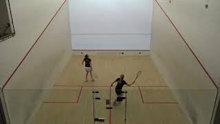 EATSC squash championships Ladies final Jasmine v Hannah game 3