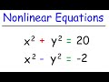 How To Solve Systems of Nonlinear Equations