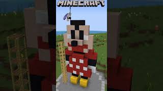 マイクラでミニーを作っているところ Minnie mouse in Minecraft #マインクラフト #ディズニー #shorts