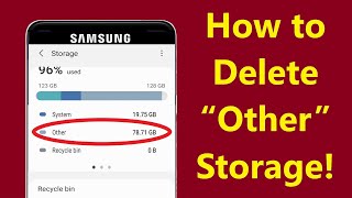 How to Delete Other Storage Files on Android Samsung \u0026 Free UP More Space!! - Howtosolveit