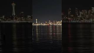 Peaceful Seattle at Night Cityscape Timelapse (Nostalgic)