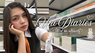 UNI VLOG 📚 life of an introvert, productive vlog, exam prep, lots of studying, all nighter