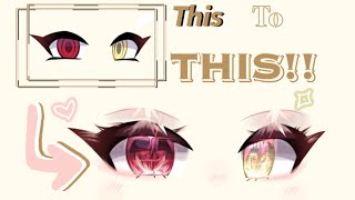 *HOW* I EDIT/SHADE EYES‼️🌸💛 [😳] || Gacha Edit ~ ibisPaint X || Gacha Eye Shading