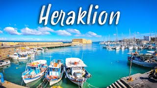 Winter Walk in Heraklion, Crete || Greece [4K]