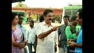 Kamal Haasan Papanasam Movie working Stills- Kamal Haasan | Gouthami