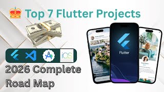 🌑 Flutter Roadmap 2026: 7 Easy Apps Projects That Will Make You Job-Ready(Step-by-Step guide)