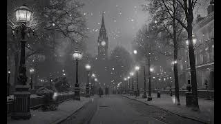 Cold Winter Evenings on a snowy day| Dark Academia Playlist for Walking Through Snowy London Streets