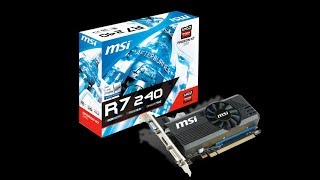 MSI R7 240 2GD3 LP Graphics Card Unboxing and Overview