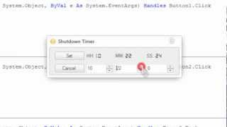 Visual Studio Shutdown Timer