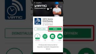 virtic Mobile Zeiterfassung - App installieren