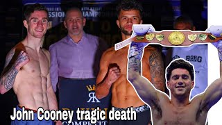 John Cooney funeral; Irish boxer weighing for his last fight with Nathan Howells before tragic death