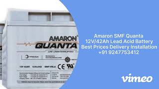 Amaron Quanta 12V 42ah Price Amaron Quanta SMF Battery Dealers \u0026 Amaron Quanta Delivery Installation