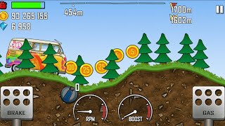 Hill climb racing hippie ven gameplay in unlock forest