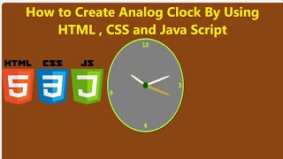 Analog Clock with HTML, CSS, and JavaScript #analogclock