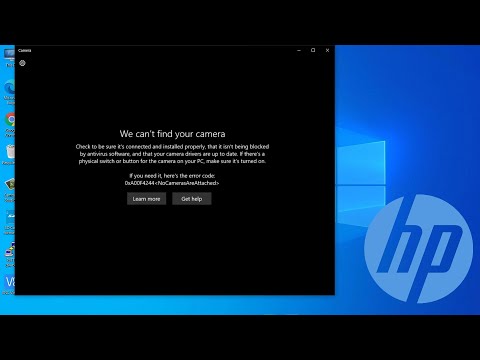 (SOLVED) HP laptop camera error code 0xA00F4244 | We can’t find your camera Windows 10