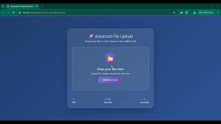 Advanced File Upload UI with Drag & Drop, Progress Bar & Preview | HTML CSS JavaScript
