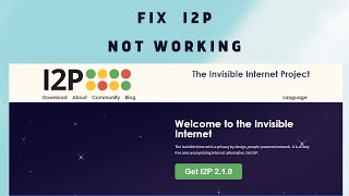 How to Fix I2P is Not working