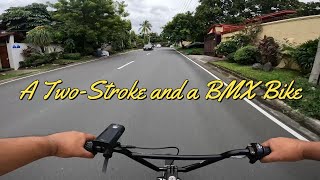 Motorized Bike Check: BMX with a 71cc 2 stroke engine! #motorizedbike #2stroke #2strokeengine #bmx