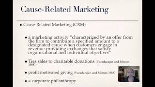 Cause-Related Marketing: Dr. Howie
