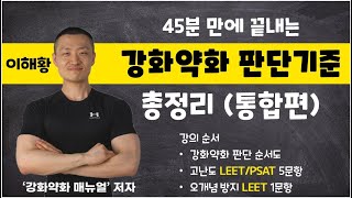 강화약화 판단기준 총정리 (통합편) | LEET/PSAT 공통