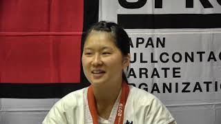 【JFKO】第5回全日本フルコンタクト空手道選手権大会　女子軽重量級優勝　  浅古麗美