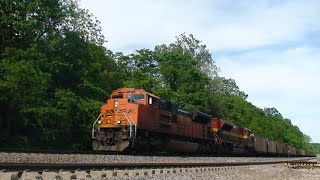 Rare! Empty TVA Coal Train w/ KCSM SD70ACe at Turners, MO!