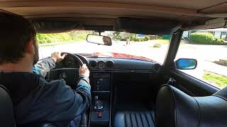 Driving the 1972 MERCEDES BENZ 350SL ROADSTER