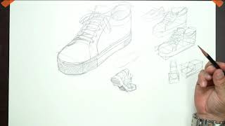 어반스케치 기초과정 - 운동화 스케치(sneaker sketch) 입니다.