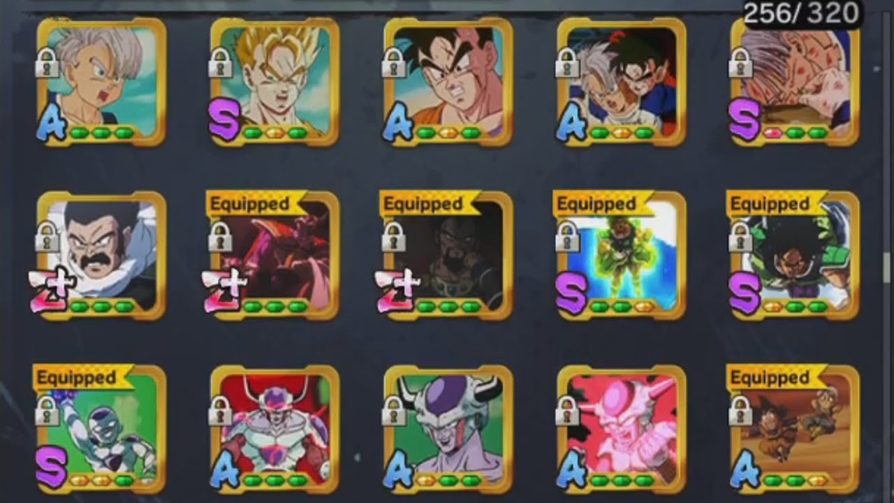 Dragon Ball Legends - My Equipment Collection + Z Rank Equipment ...