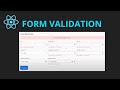 Custom Form Validation in ReactJS Step-by-Step