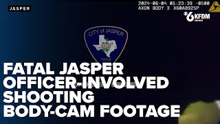 Jasper police release body-worn camera video of fatal officer-involved shooting