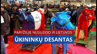 Paryžiuje nusileido ir Lietuvos ūkininkų desantas