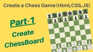 Create Chess game using HTML, CSS & Javascript! Tutorial in hindi! Part-1 Create Layout 🤠🔥 #code