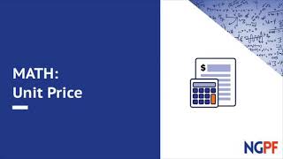 MATH: Unit Price