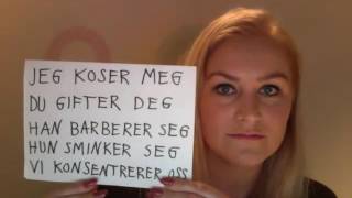 Video 13 Refleksive verb: Du gifter deg, han gifter seg...