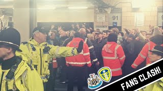NEWCASTLE & LEEDS FANS CLASH AFTER FULL-TIME