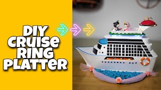How to Make Cruise Ship Ring Platter using Cardboard #Ringplatter