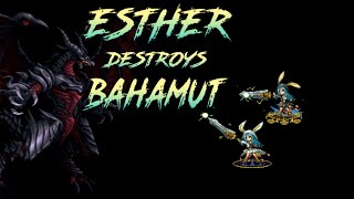 FFBE | Storm Seeker Esther Destroys Bahamut! | Heavenly Flames \u0026 3* Esper (All Missions)