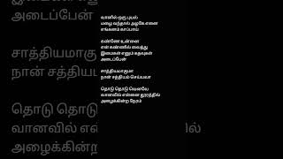 Thodu Thodu Venavae Tamil Song Lyrics Singers: Hariharan & K.S.Chithra Lyrics Vairamuthu