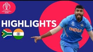 #cwc2019 :- eighth match of the CWC India vs South Africa full Highlights
