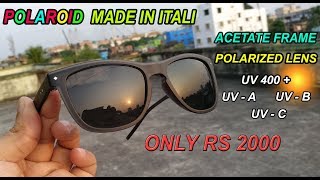 Polaroid Polarized  Men's Sunglasses - PLD 2037/S MNV Wayfarer/ Square Polaroid Eyewear Trends 2018